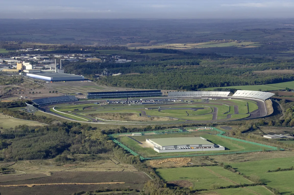 Aerial view of a private motor circuit